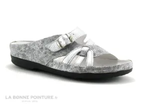 Achat chaussures Pedi Girl Femme Mule, vente Pedi Girl LOW Bic db - Perle Argent - Mule confort Femme