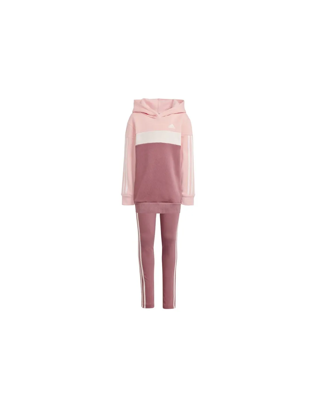 adidas Set Enfant Tracksuit Little Tiberio 3-Stripes Colorblock Pink
