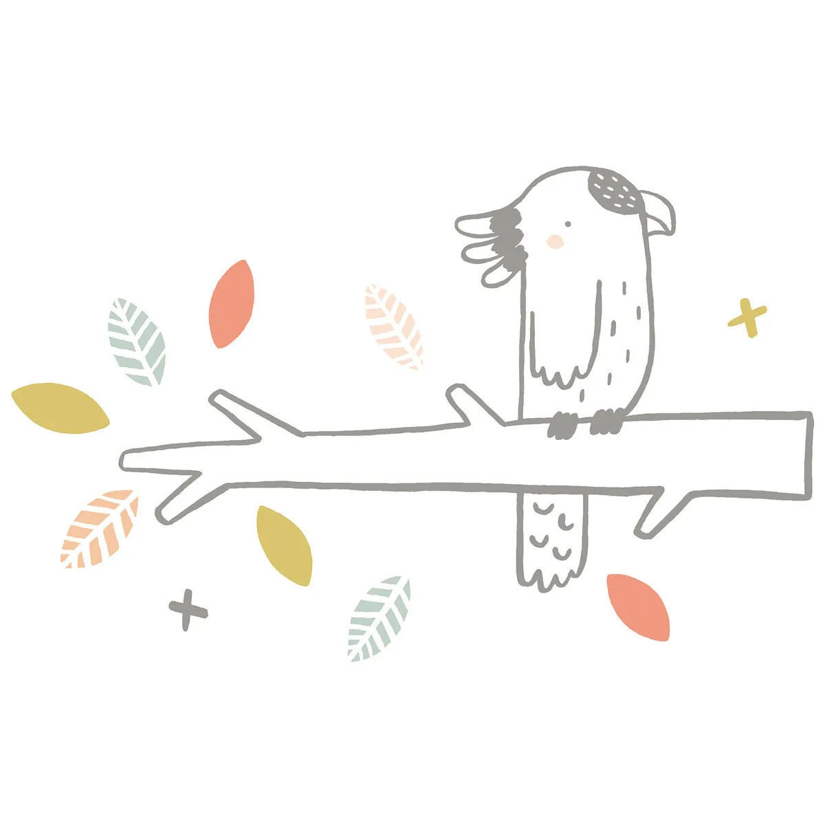 Australia - Stickers XL - Perroquet sur Branche