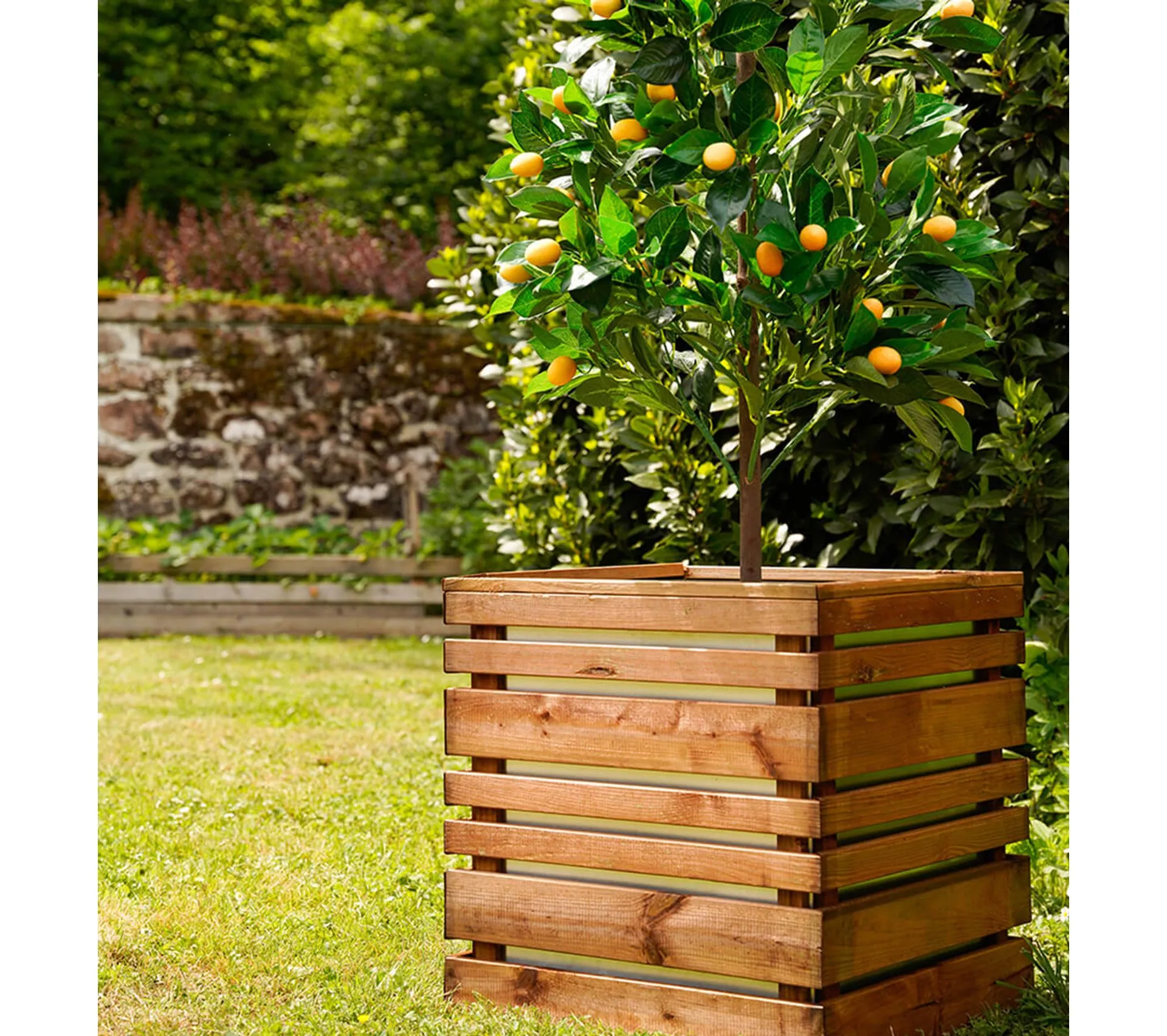 Bac À Fleurs Moderne Lign Z 95 Litres 50x50 cm