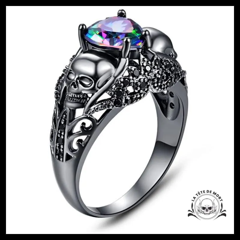 Bague Squelette Diamant (Acier)