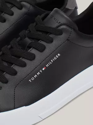 Baskets Essential effet grain fin | Noir | Tommy Hilfiger