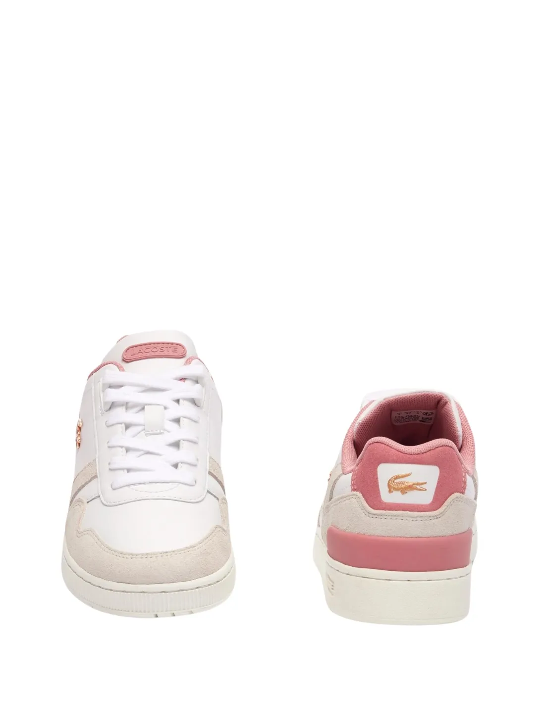 Baskets Femme Lacoste Ref 63172 1Y9 Blanc Rose