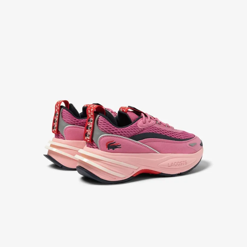 BASKETS LACOSTE FEMME ODYSSA ROSES EN TEXTILE