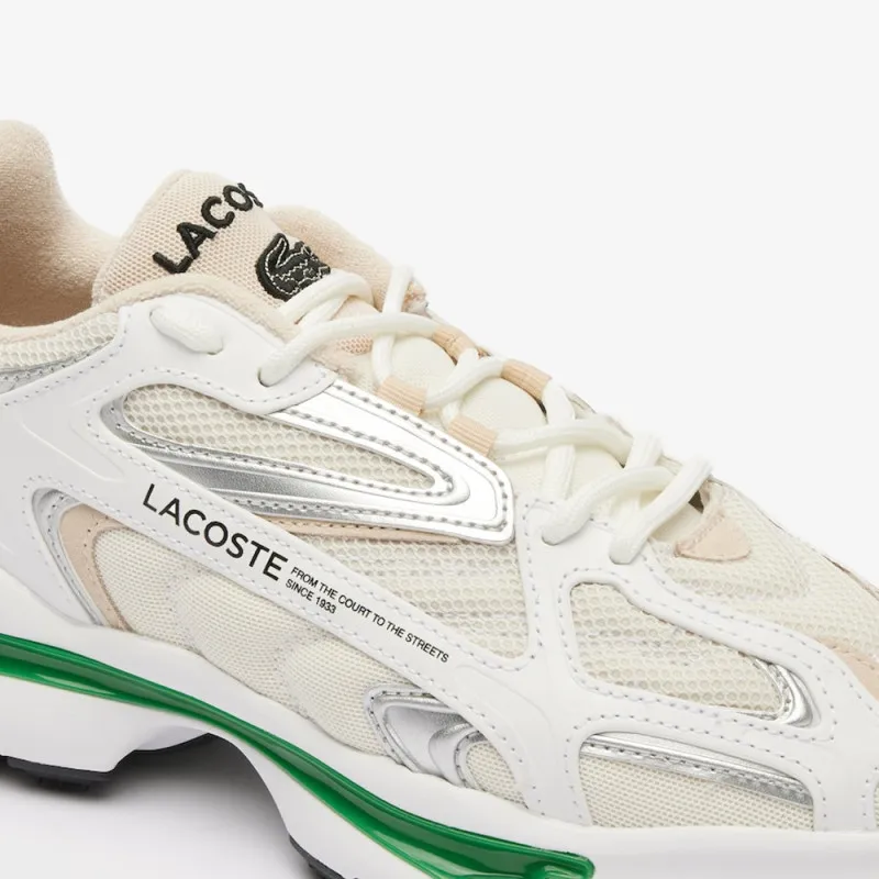 BASKETS LACOSTE L003 2K24 BLANCHES ET VERTES