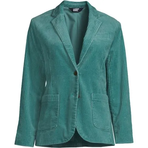 Blazer en Velours Côtelé Stretch, Femme Stature Standard