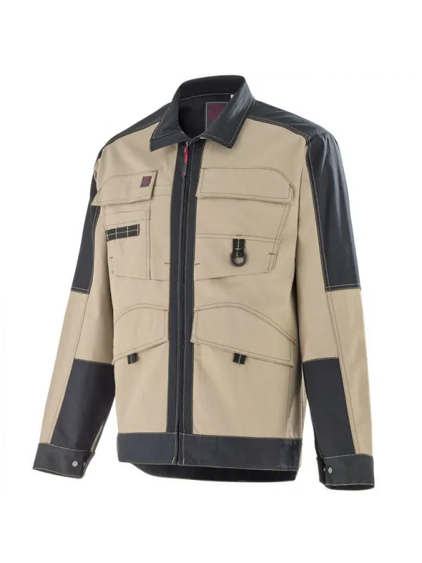 Blouson de travail Homme beige et noir shear A. Lafont