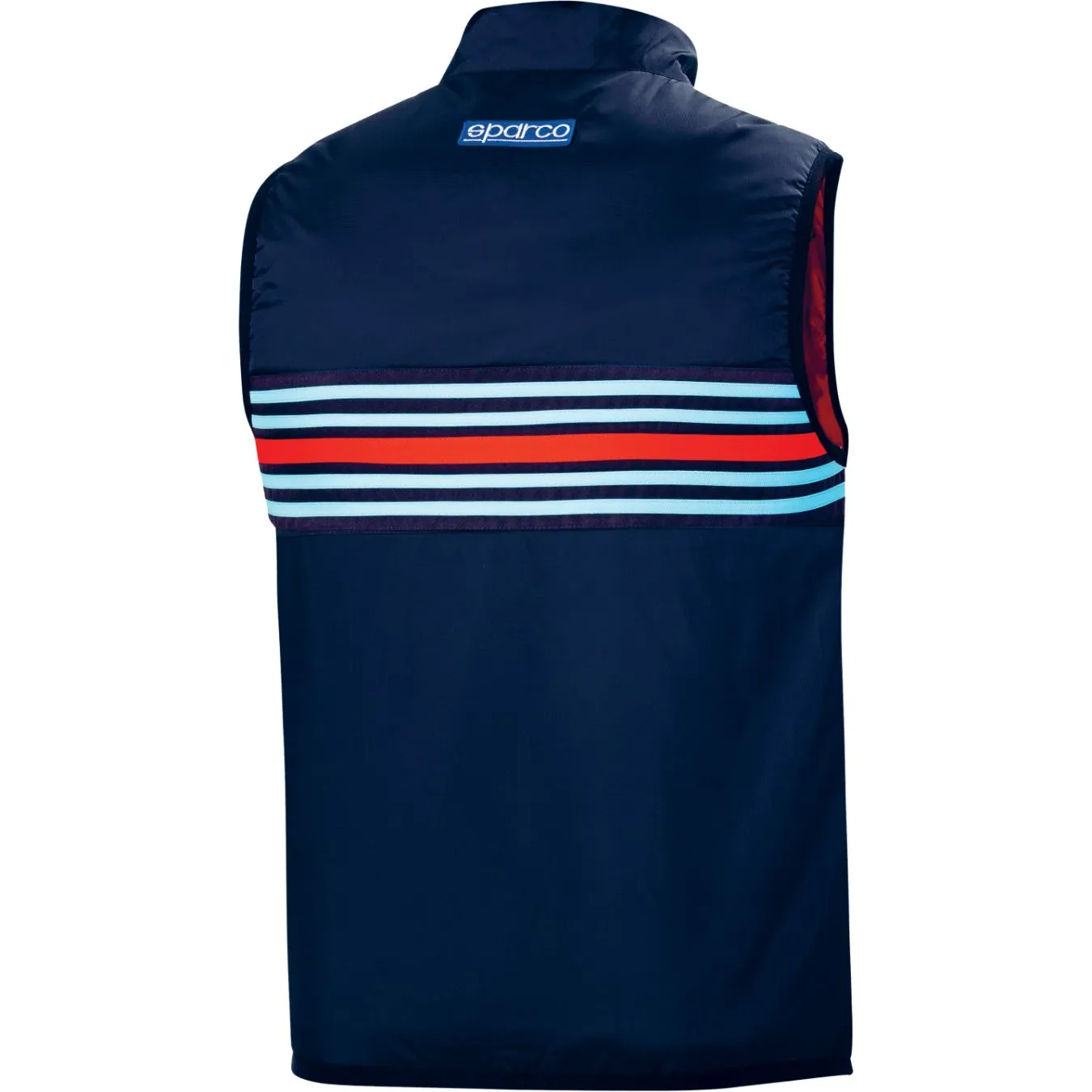 Blouson sans manches SPARCO REPLICA MARTINI RACING STRIPES - bleu