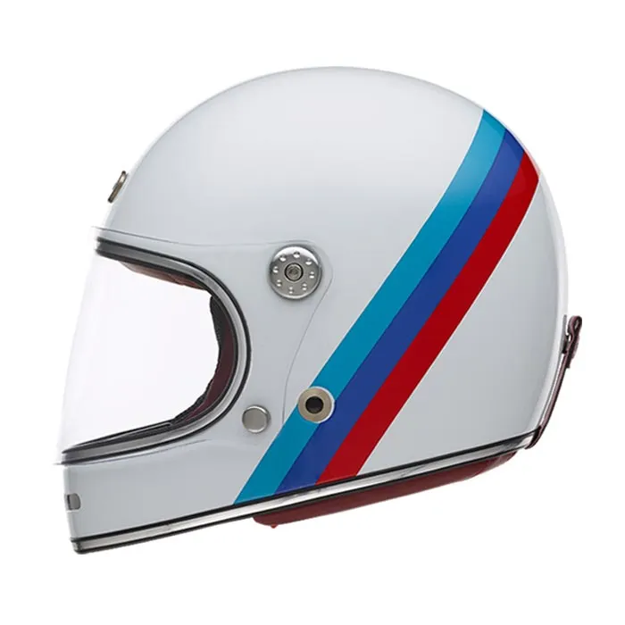 Casque Exklusiv Duke 2 Nation, casque moto vintage, intégral