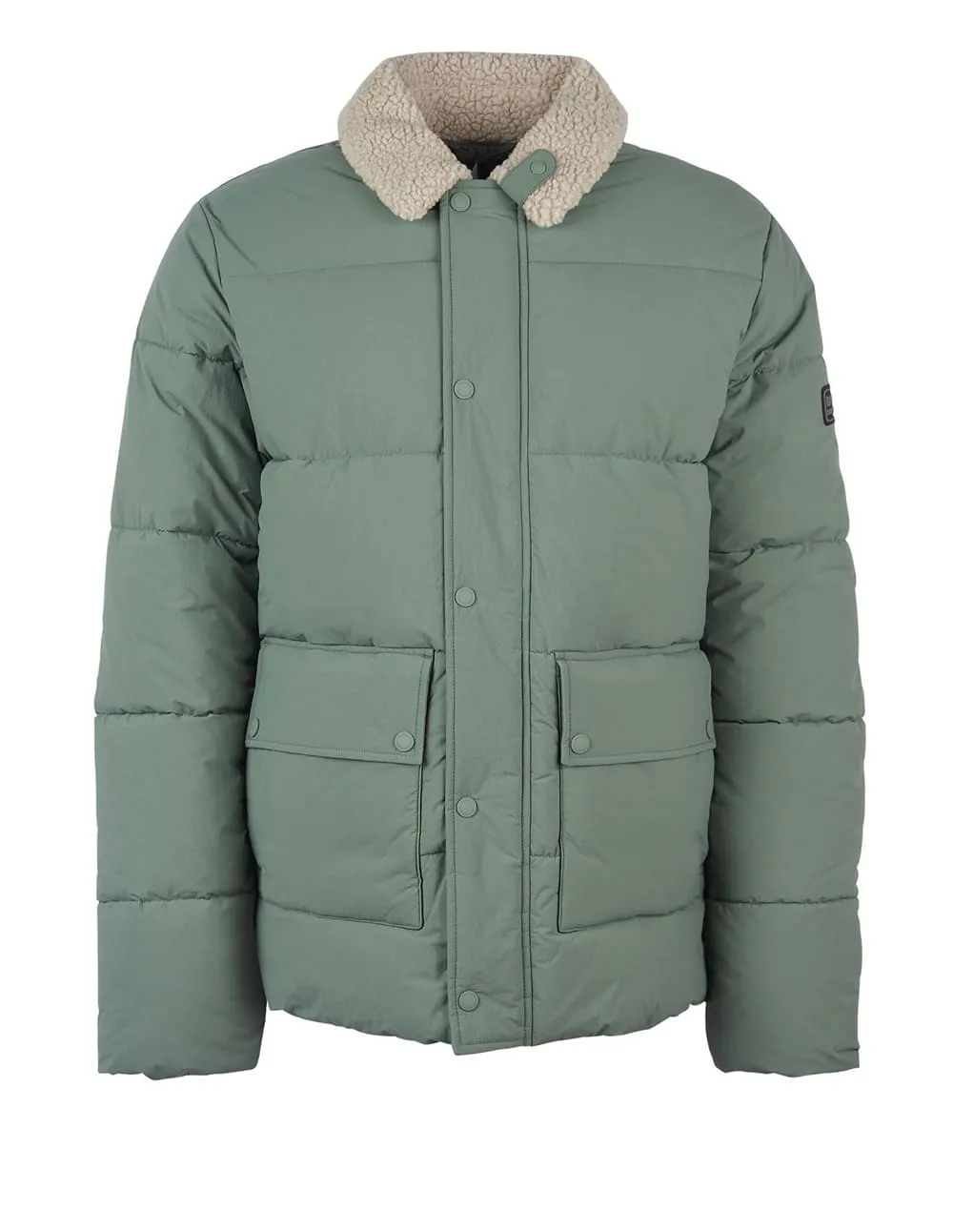 Chaqueta Acolchada Barbour Auther Deck Verde Hombre