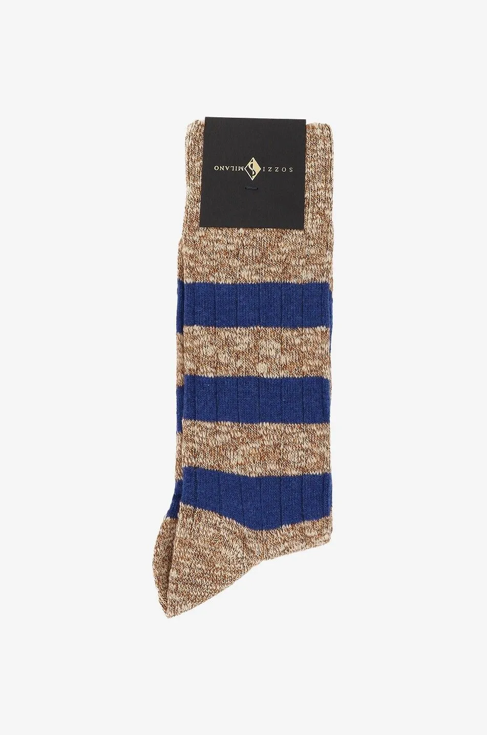 Chaussettes chinées à rayures