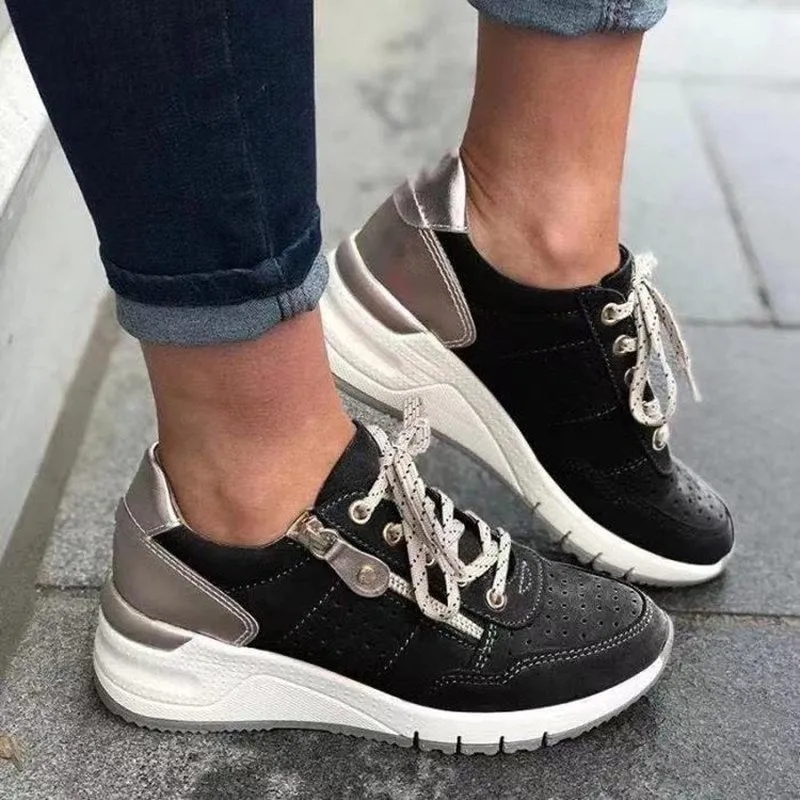 Chaussures décontractées, rayées, maille pour Femmes - Levrin