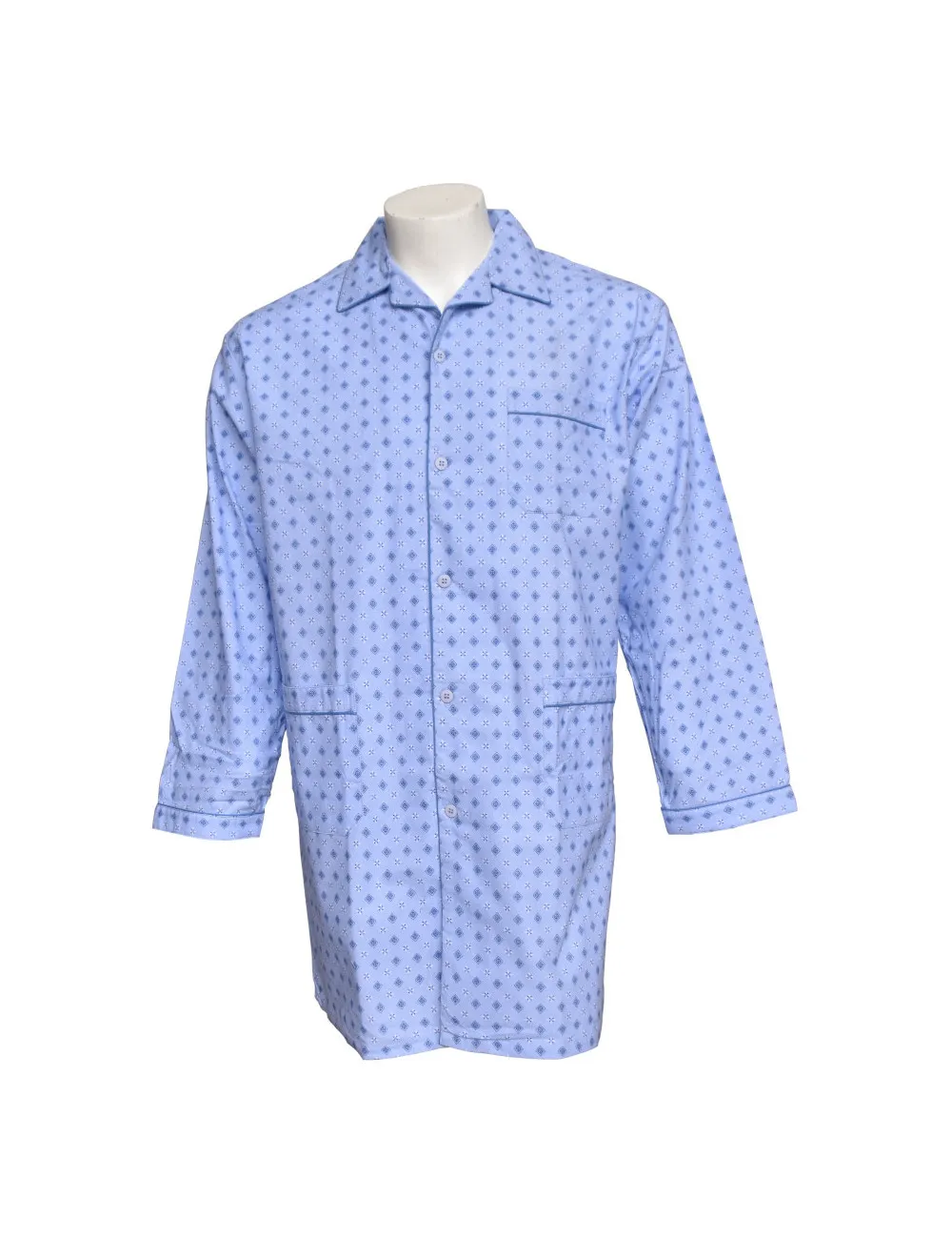 Chemise de nuit ouverte bleu ciel
