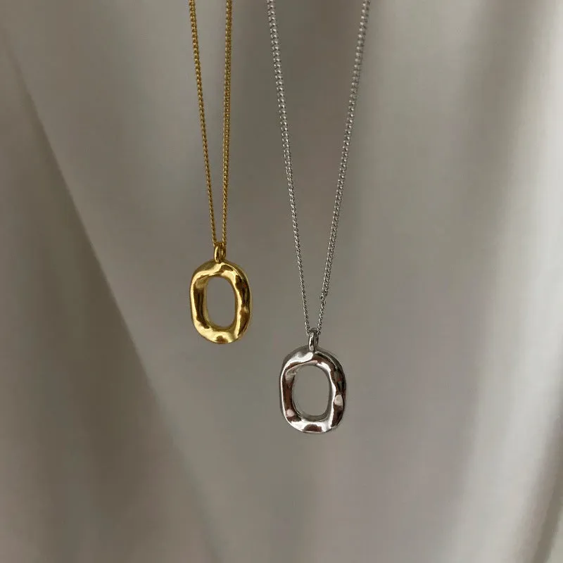 Collier Beignet Ovale Vintage