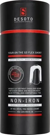 Desoto Chemise Sans Repassage Rayures Bleues 21108-3-053 com