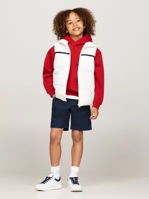 Doudoune sans manches Global Stripe | Blanc | Tommy Hilfiger