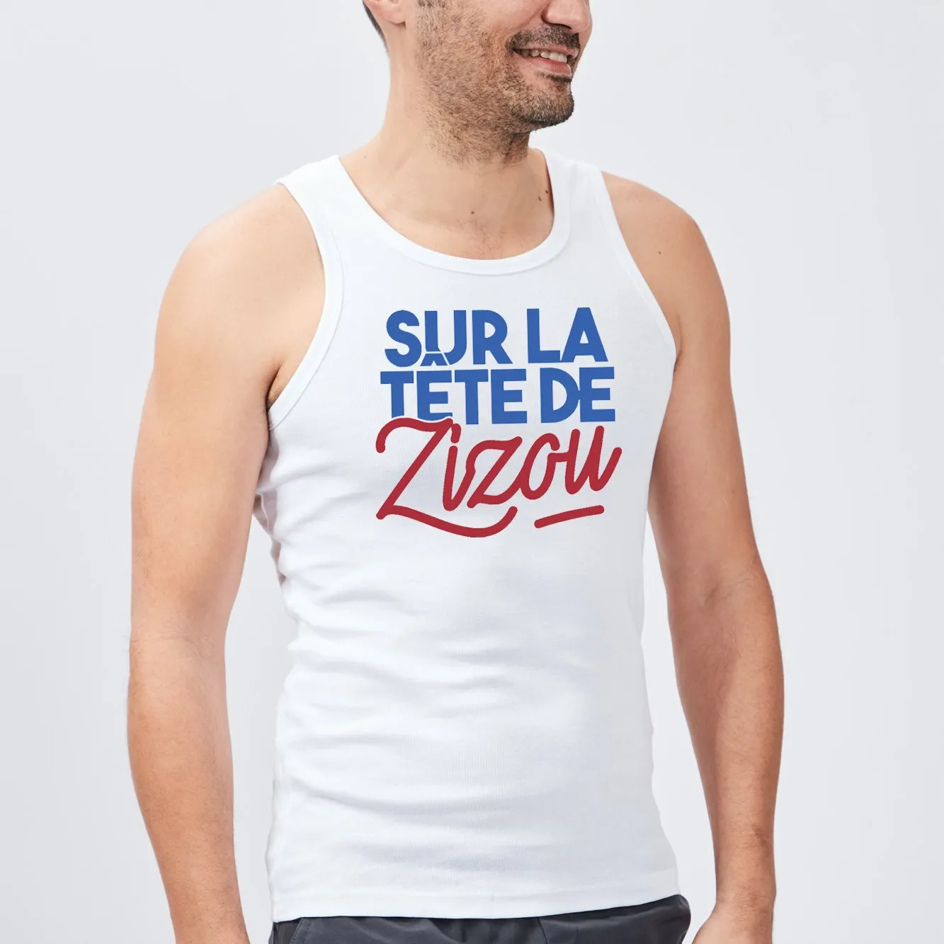 Débardeur Homme Sur la tête de Zizou