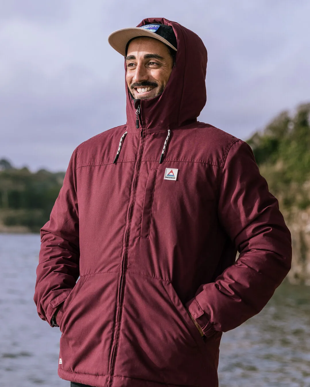 Découvrez la Veste Doublée Sherpa Recyclée - Vin