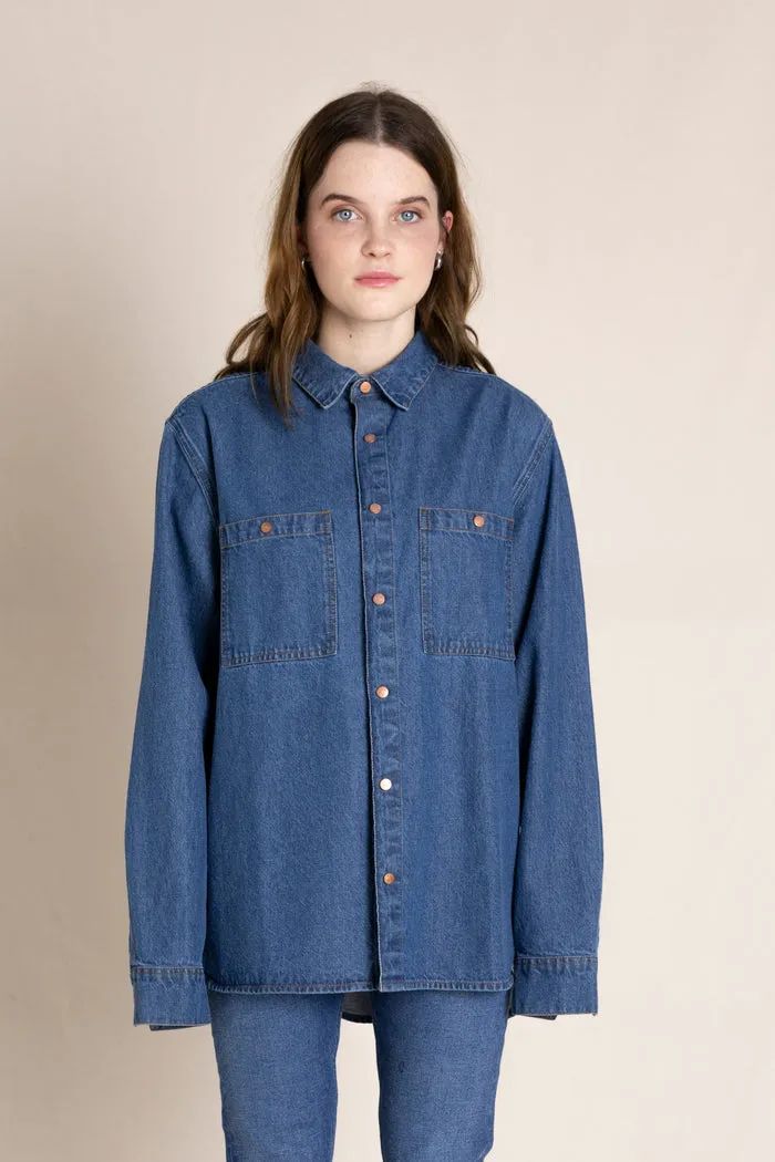 Enara Blue Denim Long Sleeve