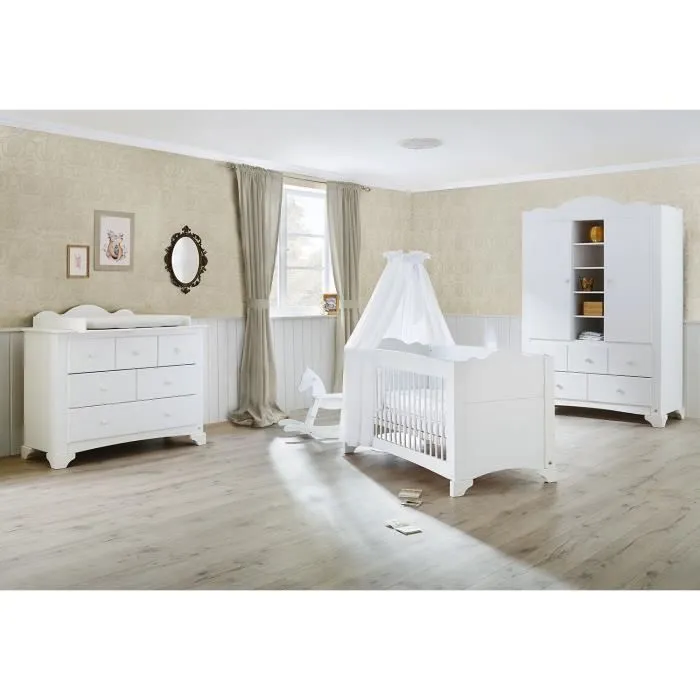 Ensemble Chambre bébé « Pino » large grande, à 3 éléments