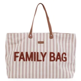 Family Bag - Rayures Nude Terracotta
