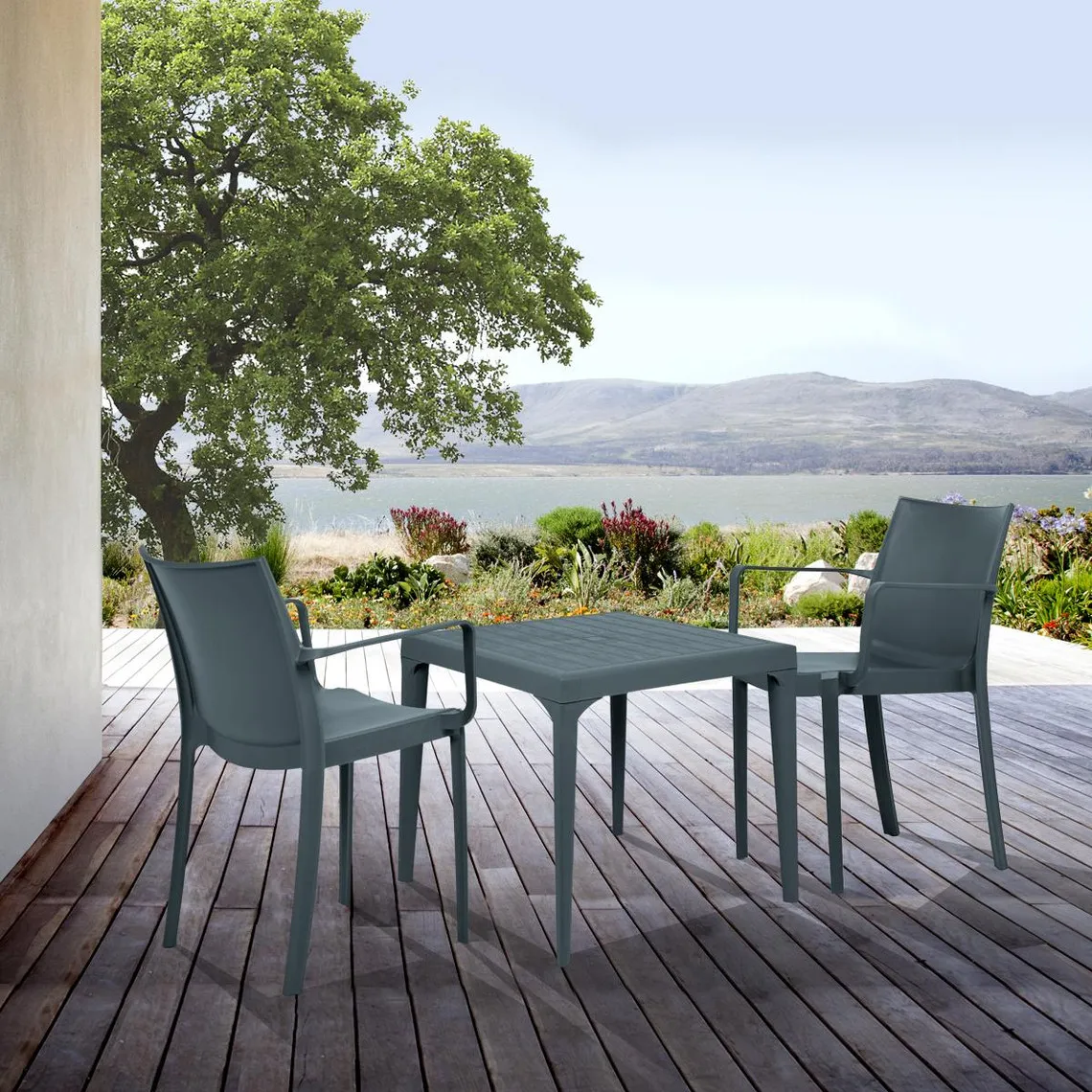 Fauteuil De Jardin Uni Bleu Marine Spirit Garden DIANE | 3 Suisses