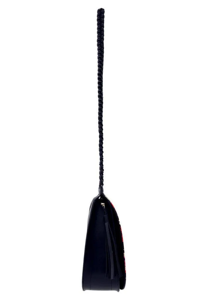Femme Cuir Vegan Gris Sac d'épaule - Change is Good Motif