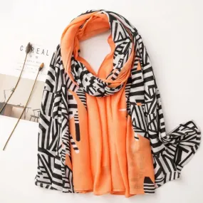 Foulard pour femme 180 orange - Nanna
