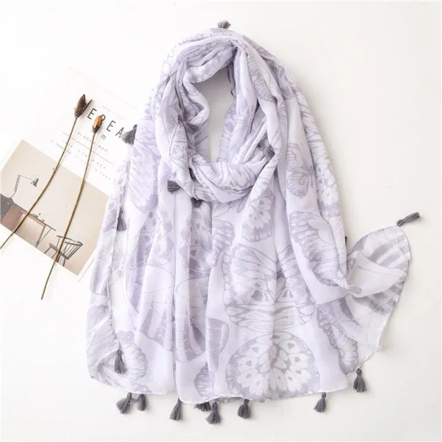 Foulard pour femme 180 violet - Eerika