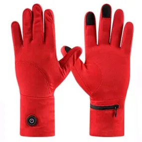 Gants Chauffants Fins Rouges