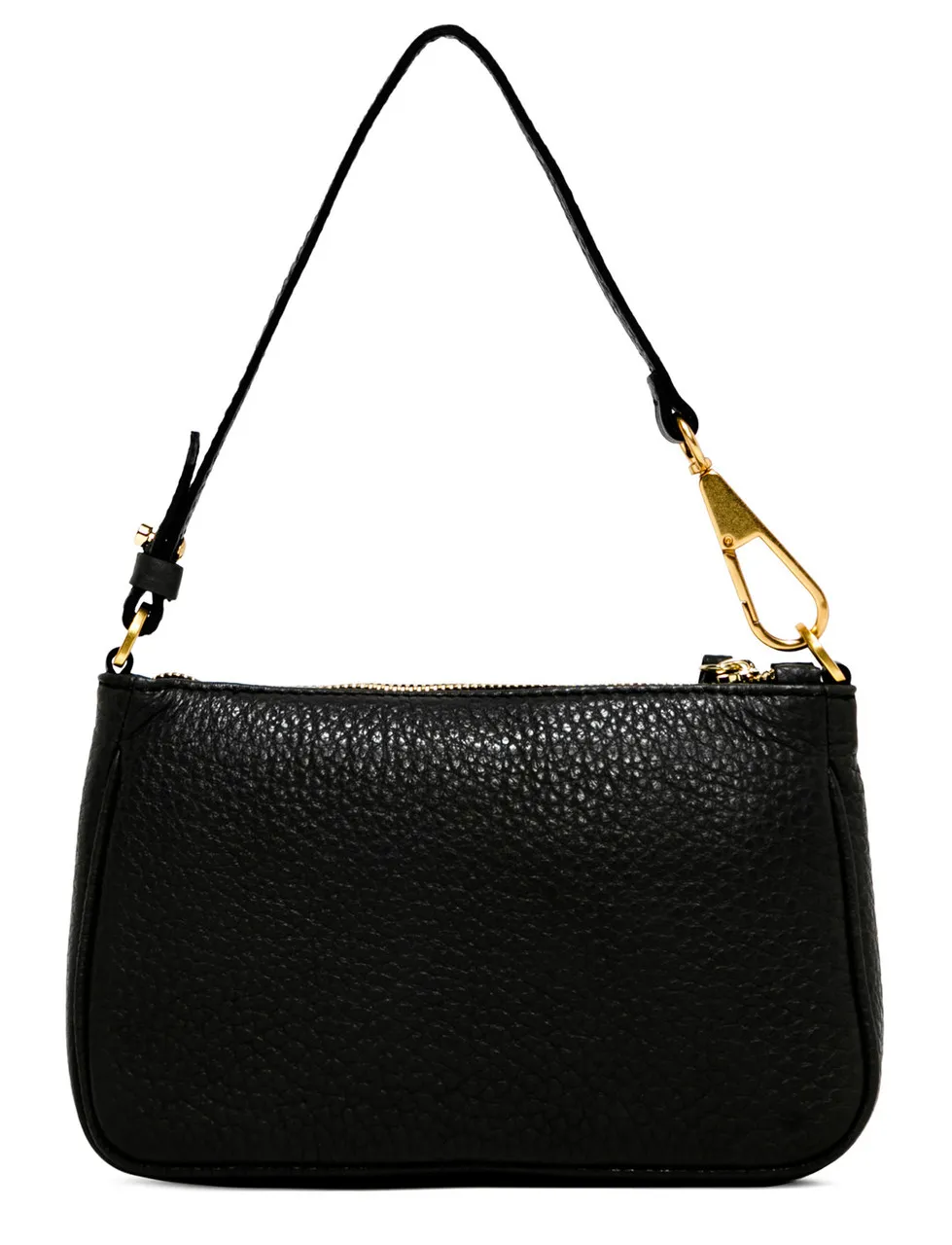 Gianni Chiarini Sac à main Brooke en cuir grainé noir maxi