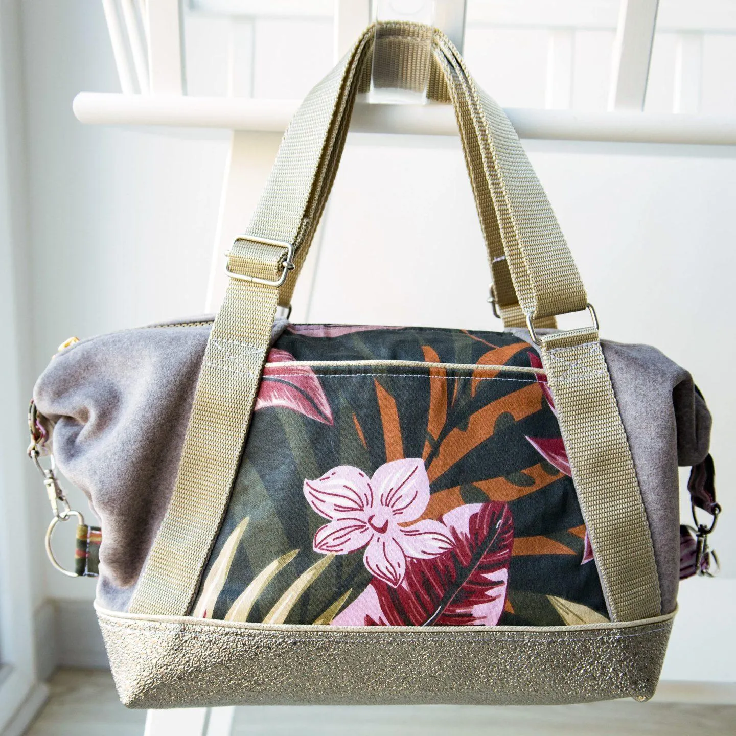 Kit couture: sac Ebben (taille 1 - 2 ou 3) - coloris Ayame marine et velours côtelé