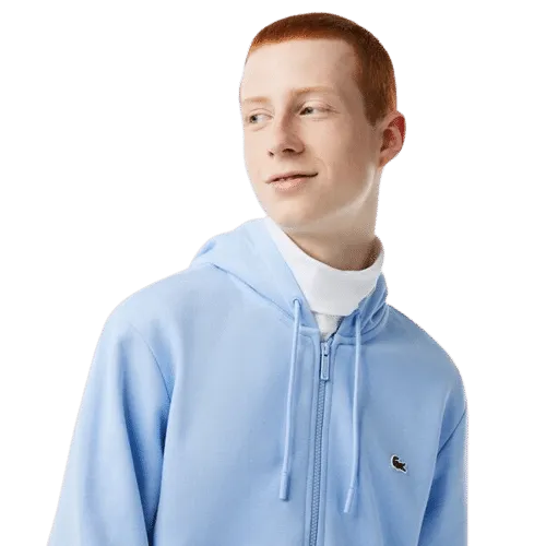 LACOSTE Sweat zippé ciel à capuche - SPORT AVENTURE