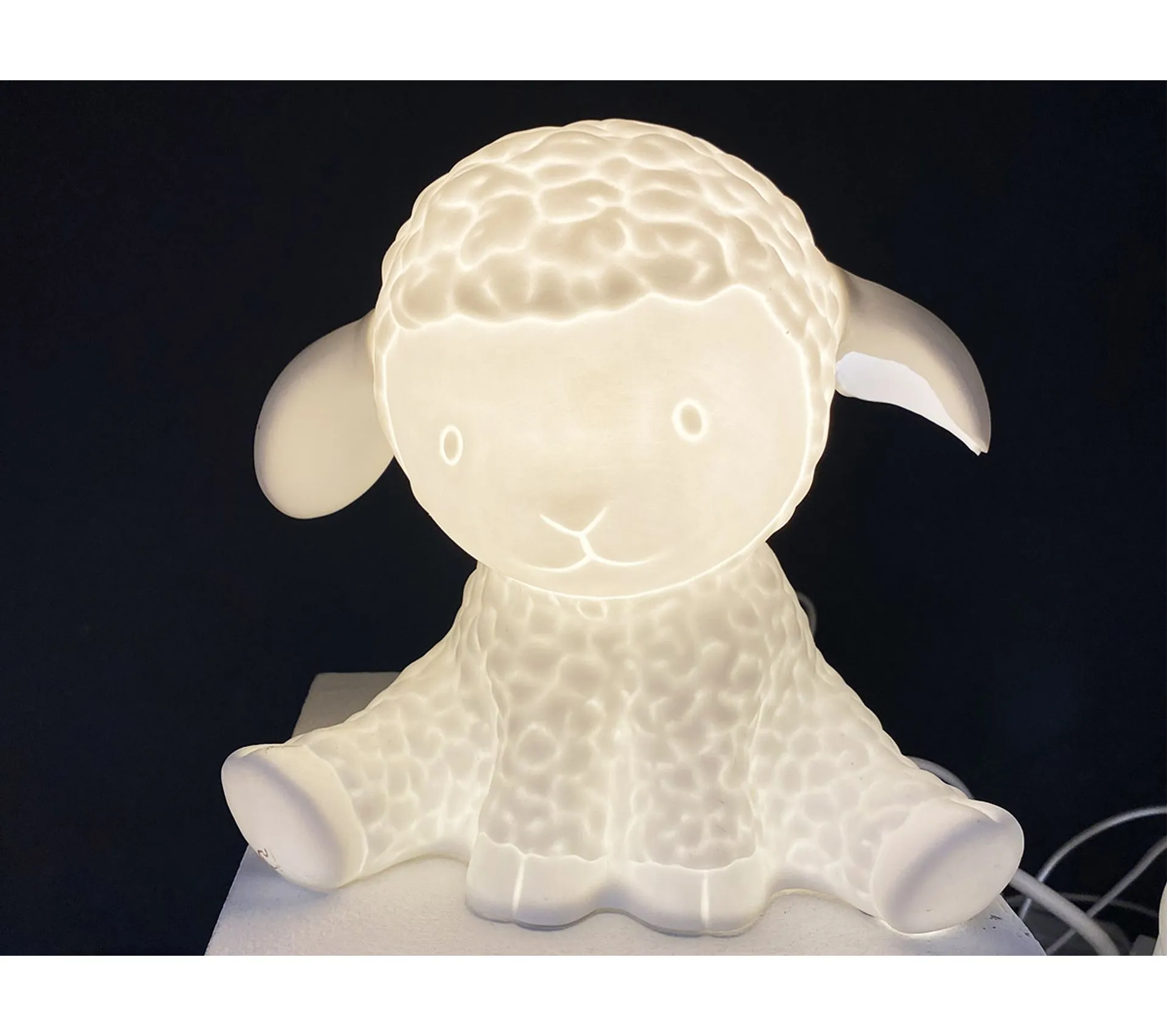 Lampe Enfant Mouton Porcelaine - Amadeus