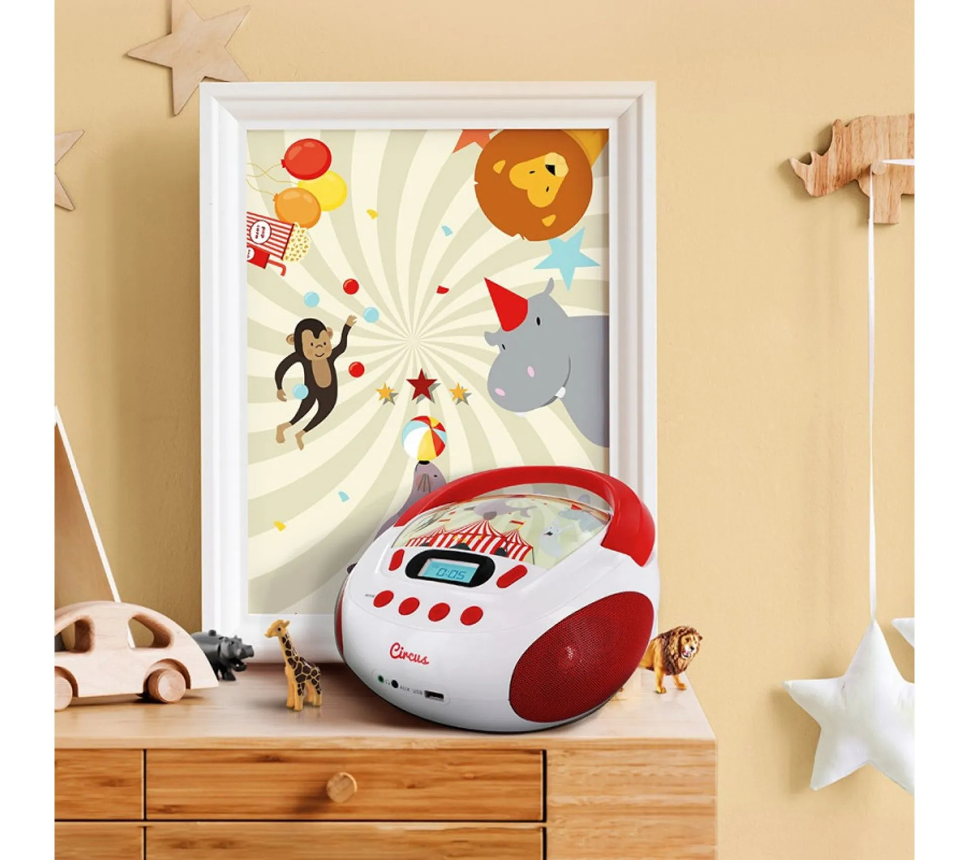 Lecteur CD MP3 Circus Enfant Avec Port USB