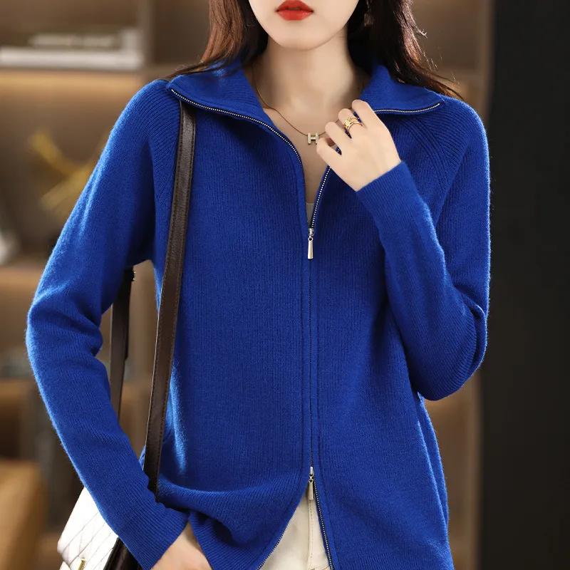 Leone - Cardigan à Double Zip