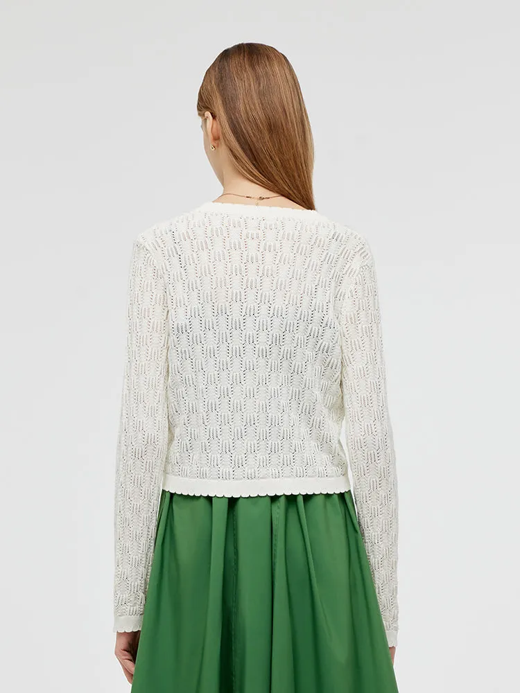Nouveau Cardigan femme ajouré de Style chinois