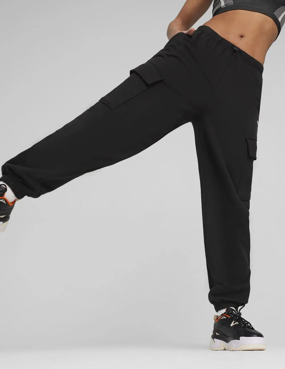 Pantalón de Chándal Puma DARE TO Negro Mujer