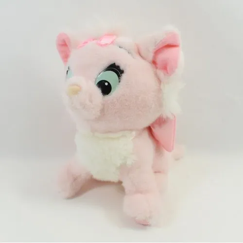 Peluche chat Marie DISNEY Mattel Les Aristochats vintage rose blanc...