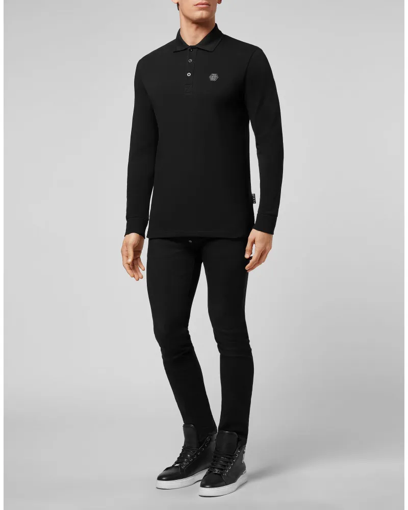 PHILIPP PLEIN POLO SHIRT LS ORIGINAL
