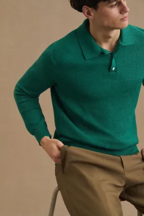 Polo Ange vert émeraude pour homme