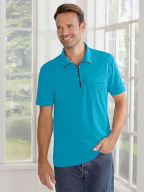 Polo homme confortable uni idéal mi saison