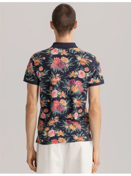 Polo manches courtes fleuri Gant