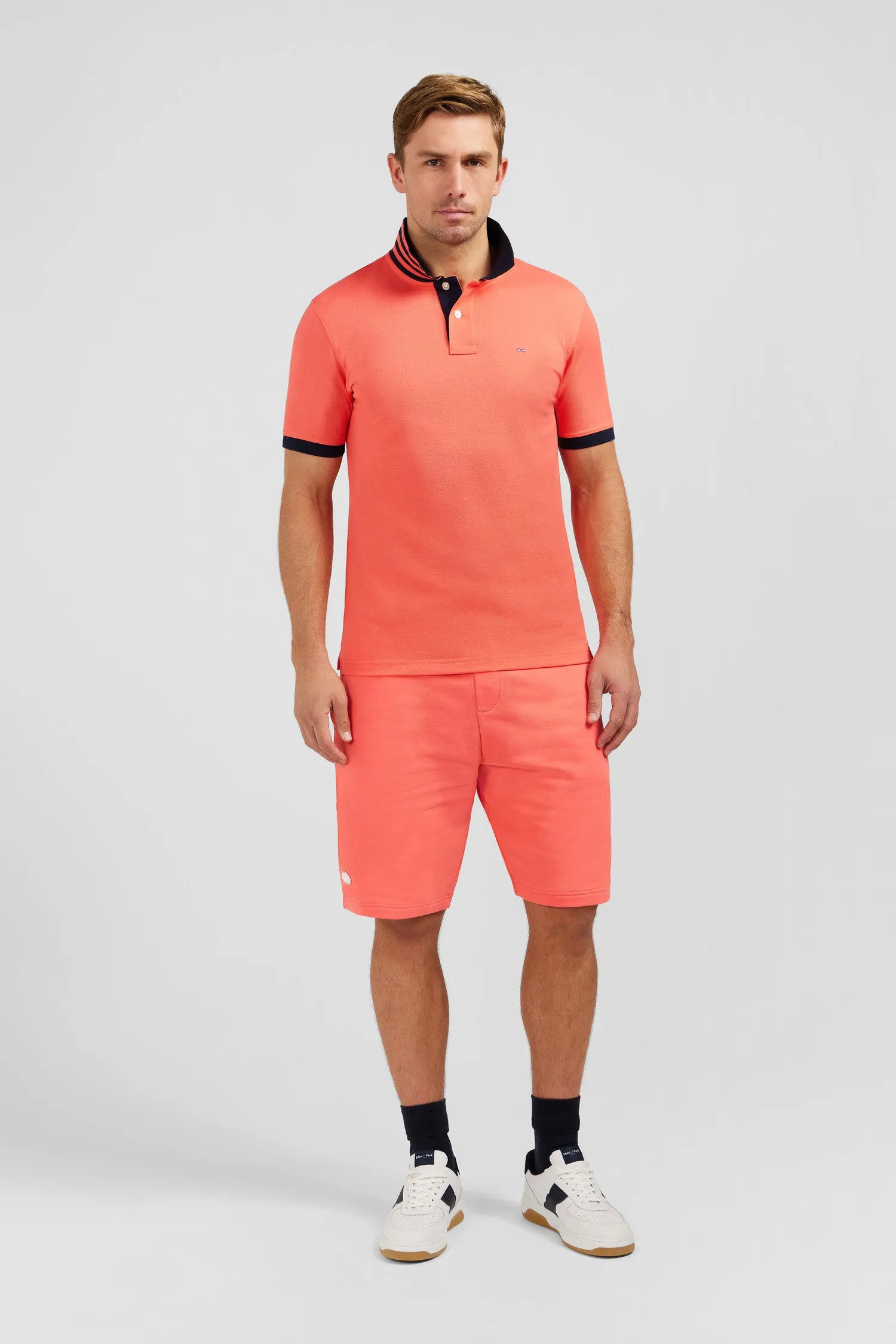 Polo rose manches courtes