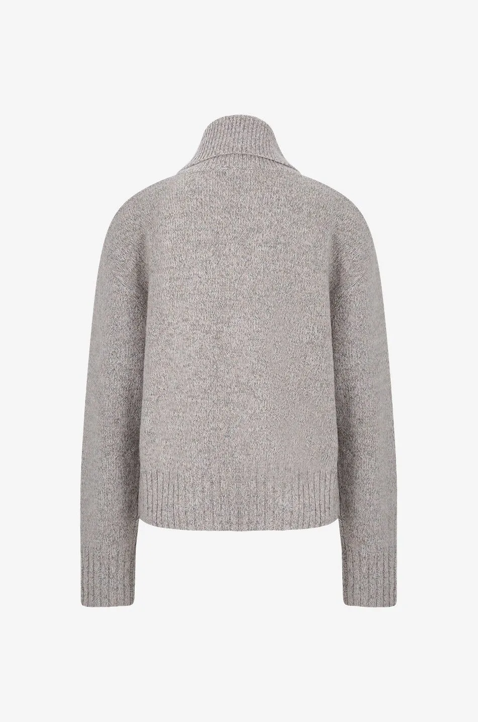 Pull épais à col roulé en laine mérinos