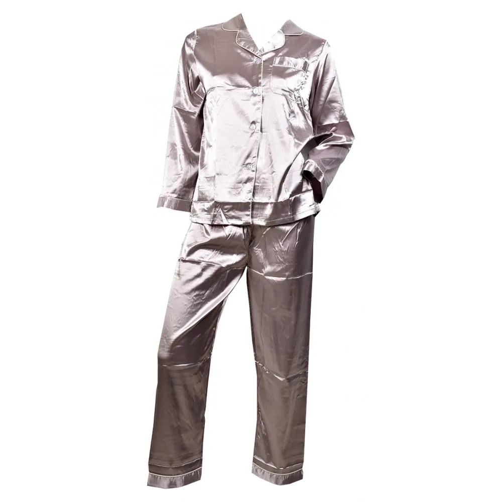 Pyjama Femme Long Boutonné Satin
