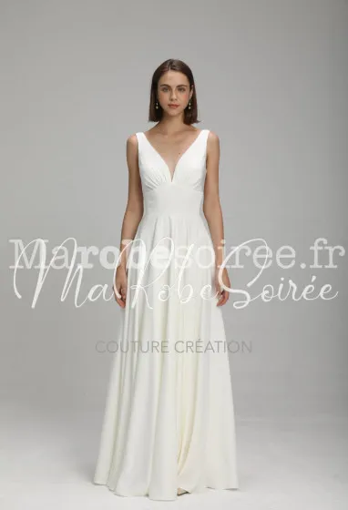 Robe de mariée Rose en Satin