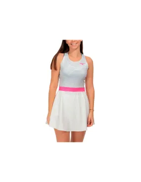 Robe de Tennis Mizuno Charge Imprimé Femme Blanc