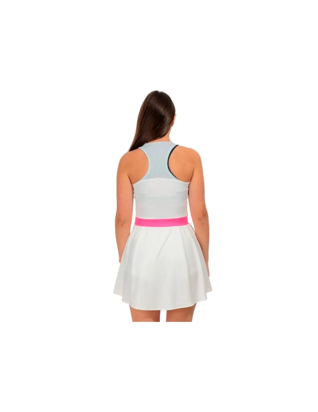 Robe de Tennis Mizuno Charge Imprimé Femme Blanc