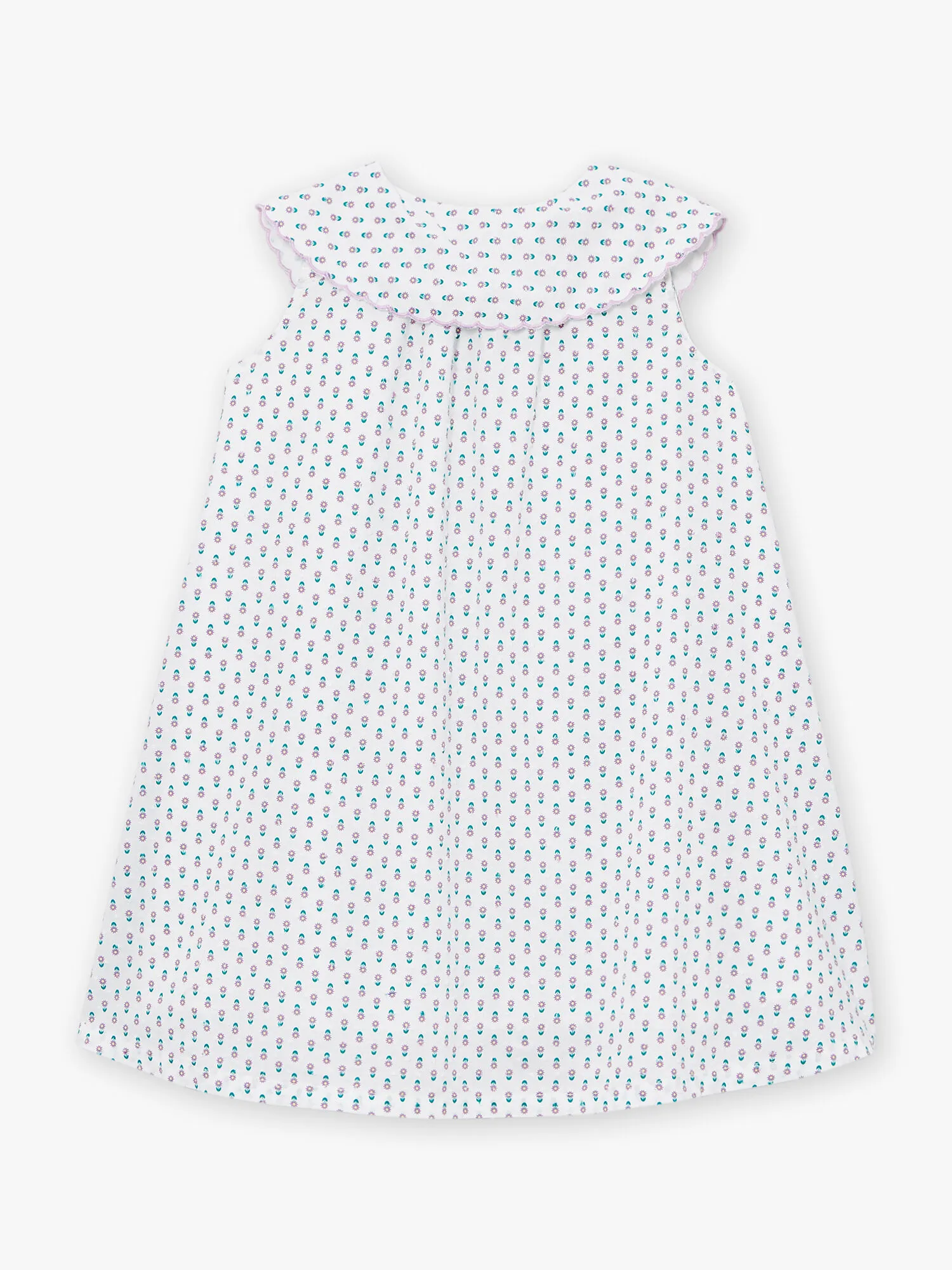Robe écrue à imprimé fleuri